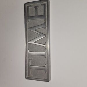 TIME Magazine Aluminum D/S Advertising Newspaper Magazine Paper Weight Sign Ad